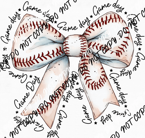 Coquette Baseball Game Day DTF Transfer - We Print U Press DTF Transfers