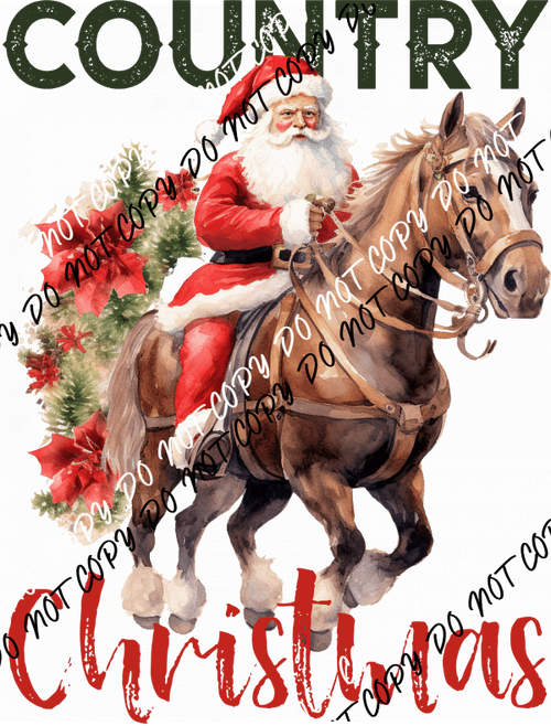 Country Christmas Magic DTF Transfer - We Print U Press DTF Transfers