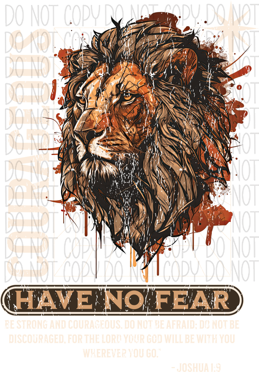 Courageous Lion Scripture Dtf Transfer