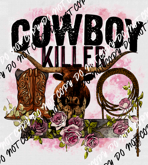 Cowboy Killer DTF Transfer - We Print U Press DTF Transfers