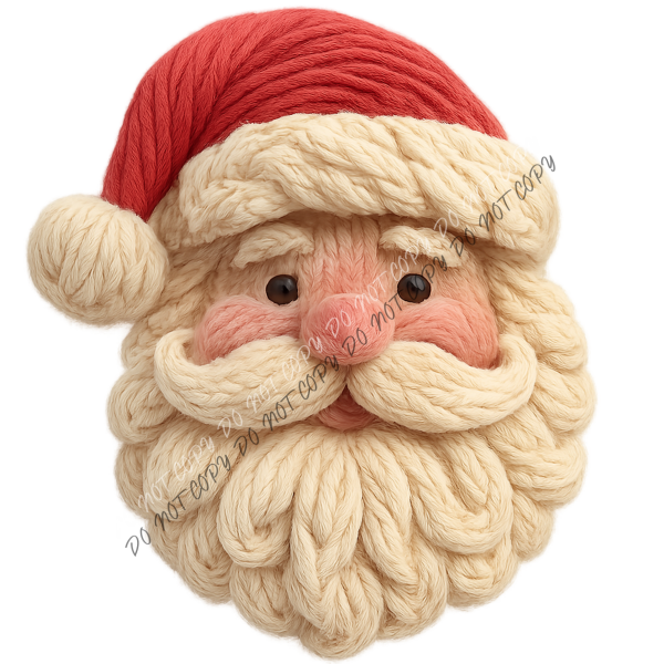 Cozy Faux Yarn Santa DTF Transfer RTP DTF Transfers