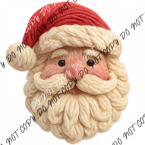 Cozy Faux Yarn Santa DTF Transfer RTP DTF Transfers