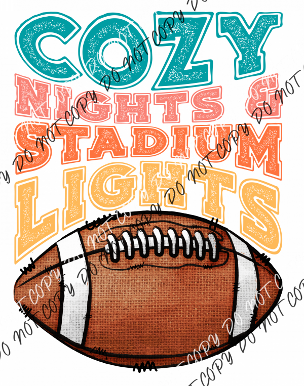 Cozy Nights And Stadium Lights Dtf Transfer