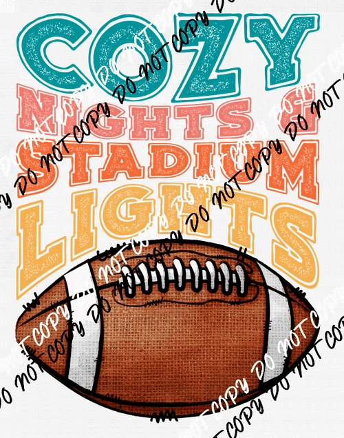 Cozy Nights and Stadium Lights DTF Transfer - We Print U Press DTF Transfers