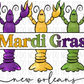 Crawfish Mardi Gras Dtf Transfer