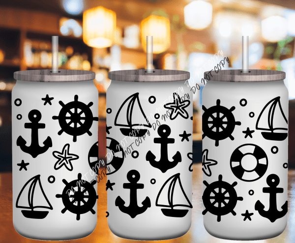 Cruise UV Transfer for 16 oz Glass Can - We Print U Press DTF Transfers