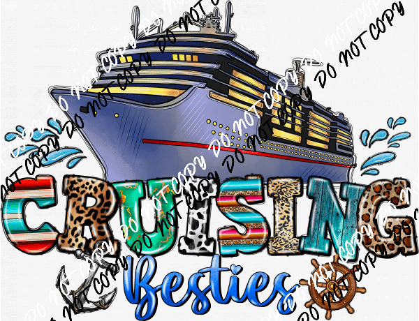 Cruising Besties DTF Transfer - We Print U Press DTF Transfers