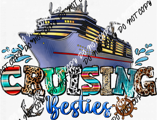 Cruising Besties DTF Transfer - We Print U Press DTF Transfers