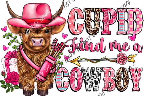 Cupid Find Me A Cowboy Dtf Transfer Rtp Transfers