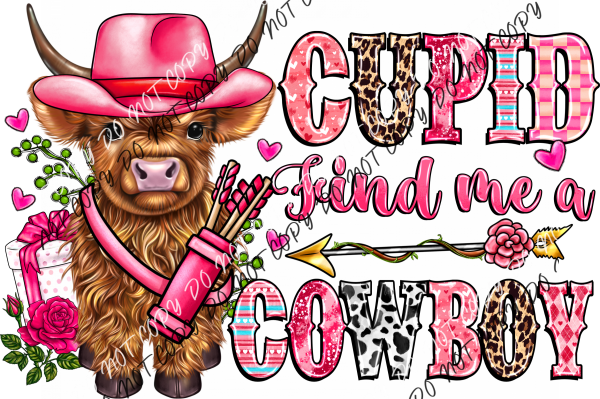 Cupid Find Me A Cowboy Dtf Transfer Rtp Transfers