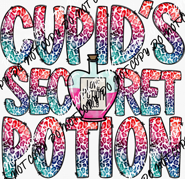 Cupid's Secret Potion DTF Transfer - We Print U Press DTF Transfers