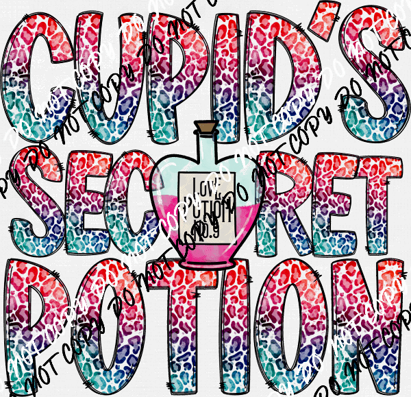 Cupid's Secret Potion DTF Transfer - We Print U Press DTF Transfers