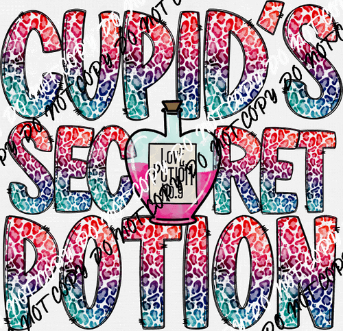 Cupid's Secret Potion DTF Transfer - We Print U Press DTF Transfers