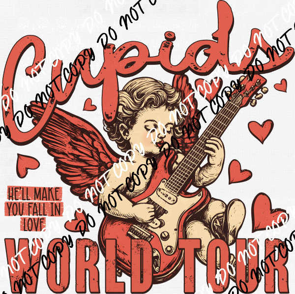 Cupid's World Tour DTF Transfer - We Print U Press DTF Transfers