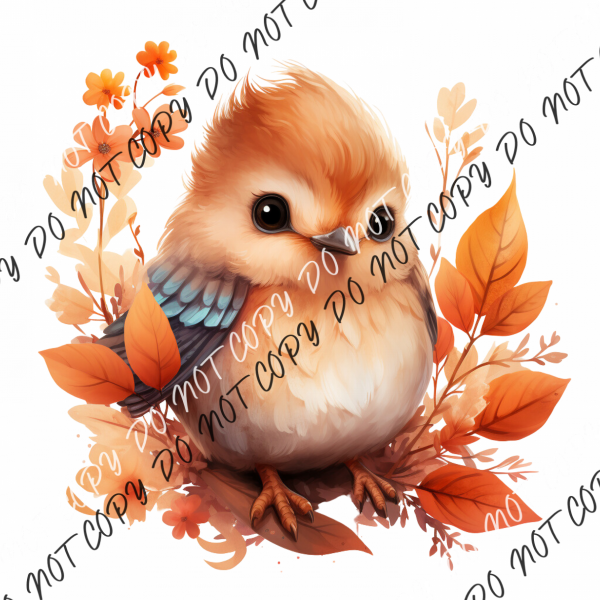 Cute Autumn Bird Dtf Transfer Rtp Transfers