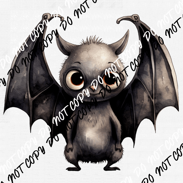 Cute Lil Bat / Cute Lil Bat with Bow DTF Transfer - We Print U Press DTF Transfers