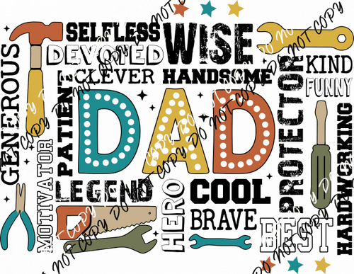 Dad Tools DTF Transfer - We Print U Press DTF Transfers