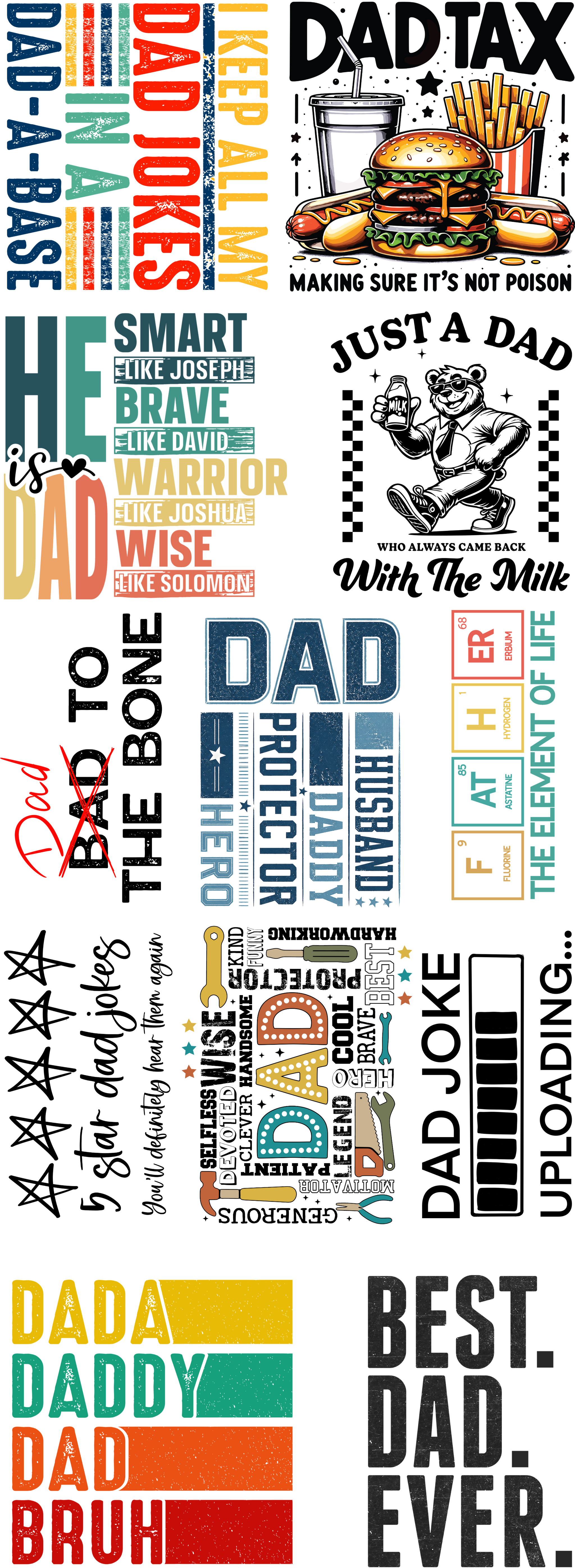 Dad Life Premade Gang Sheet Bundle
