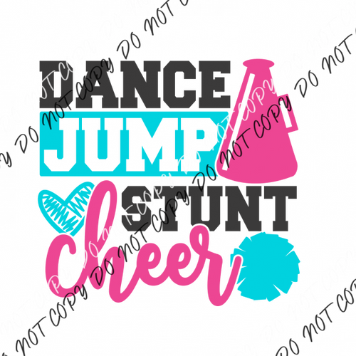 Dance Jump Stunt Cheer Dtf Transfer