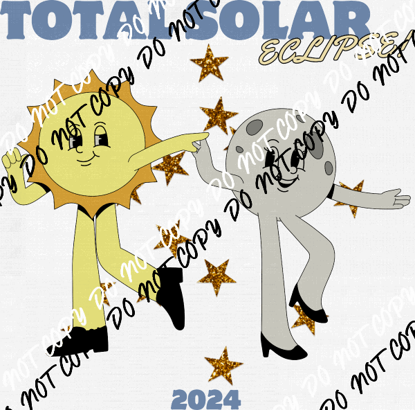 Dancing Sun Moon And Stars DTF Transfer - We Print U Press DTF Transfers