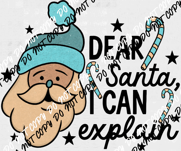 Dear Santa DTF Transfer - We Print U Press DTF Transfers