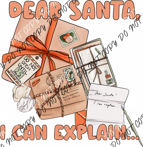 Dear Santa I Can Explain Packages Dtf Transfer Rtp Transfers