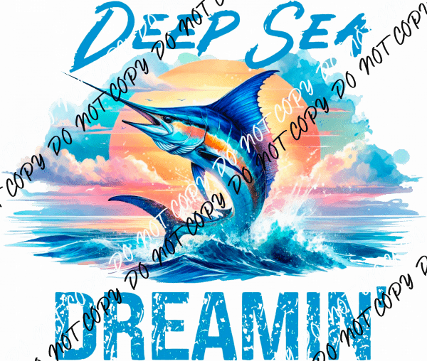DEEP SEA DREAMIN SUNSET DTF TRANSFER - We Print U Press DTF Transfers