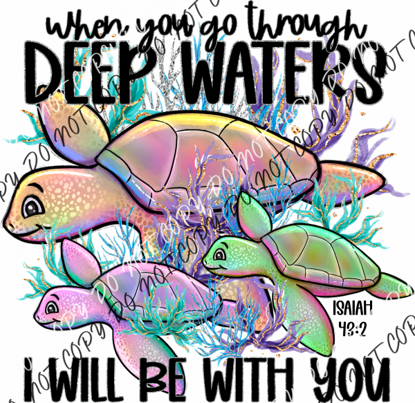 Deep Waters Sea Turtles Dtf Transfer Rtp Transfers