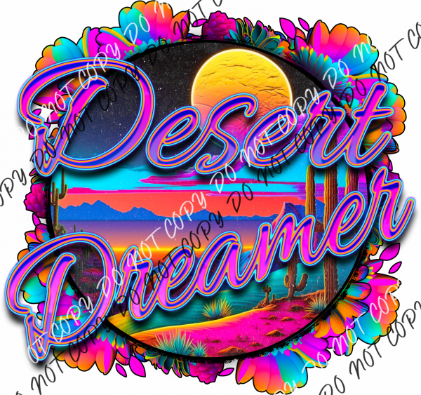 Desert Dreamer Ocean Sunset Dtf Transfer Rtp Transfers