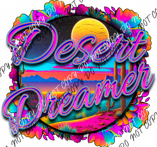 Desert Dreamer Ocean Sunset Dtf Transfer Rtp Transfers