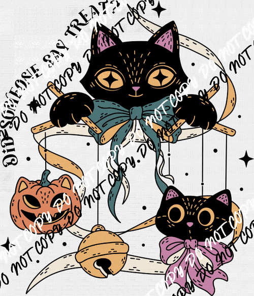 Did Someone Say Treat Cats DTF Transfer - We Print U Press DTF Transfers