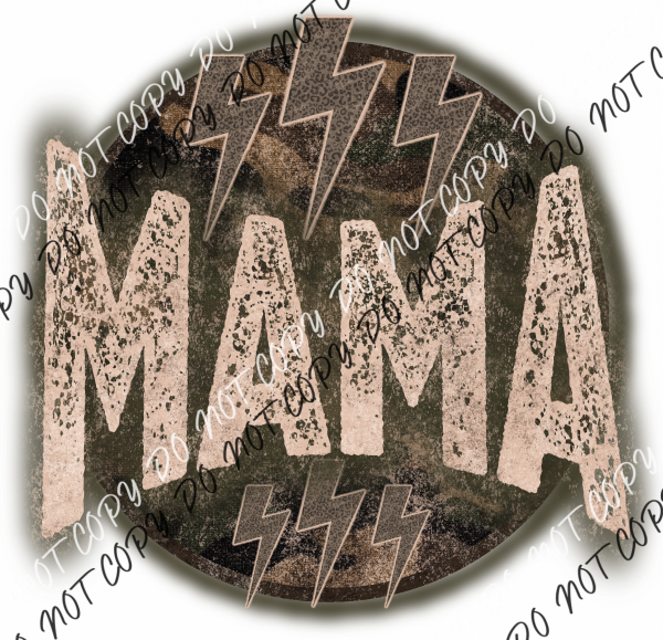 Distressed Mama Circle Dtf Transfer Transfers