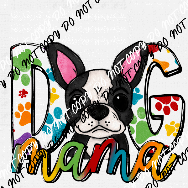 dog-mama-purple-print-rotweiler-dtf-transfer