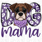 Dog Mama Purple Print Boxer Dtf Transfer Rtp Transfers