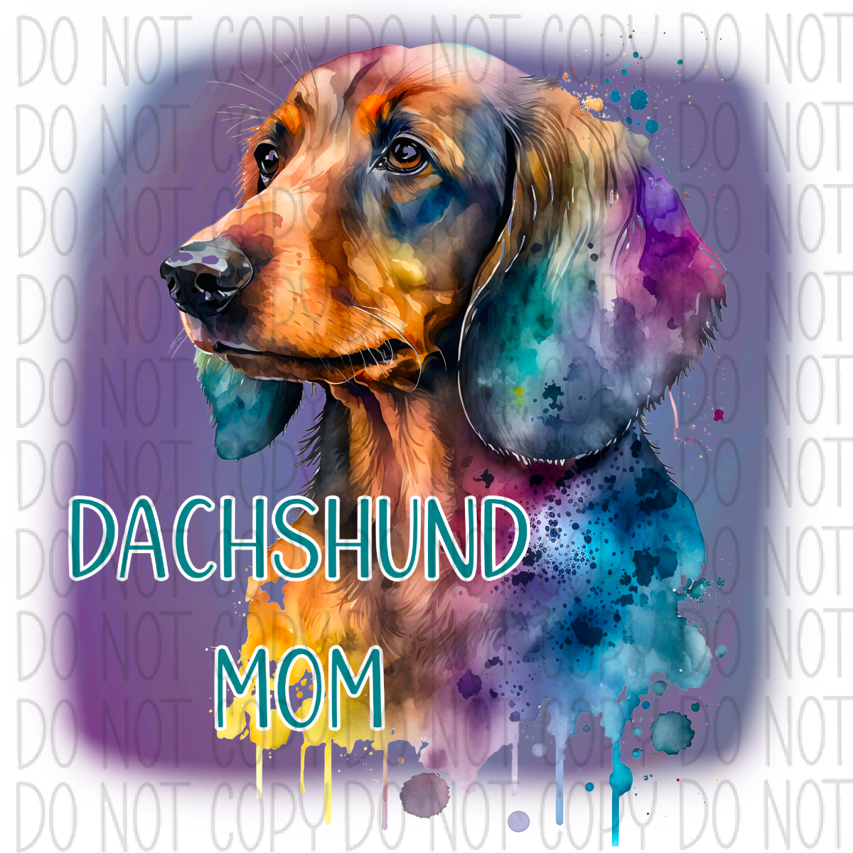 Dog Mom Dachshund Dtf Transfer