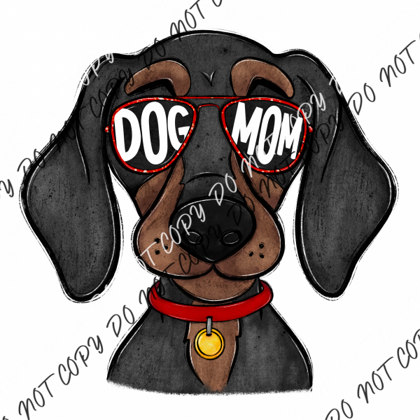 Dog Mom Glasses Daschund Dtf Transfer Rtp Transfers