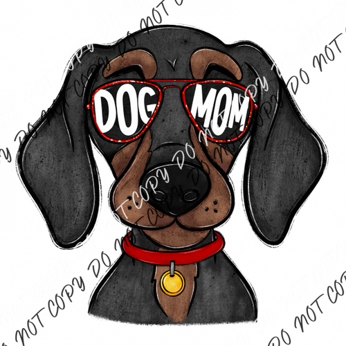 Dog Mom Glasses Daschund Dtf Transfer Rtp Transfers