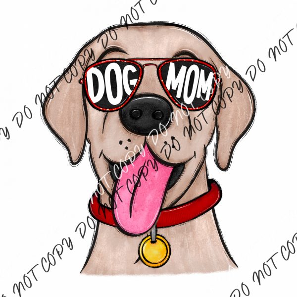 Dog Mom Glasses Lab Dtf Transfer Rtp Transfers