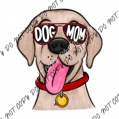 Dog Mom Glasses Lab Dtf Transfer Rtp Transfers