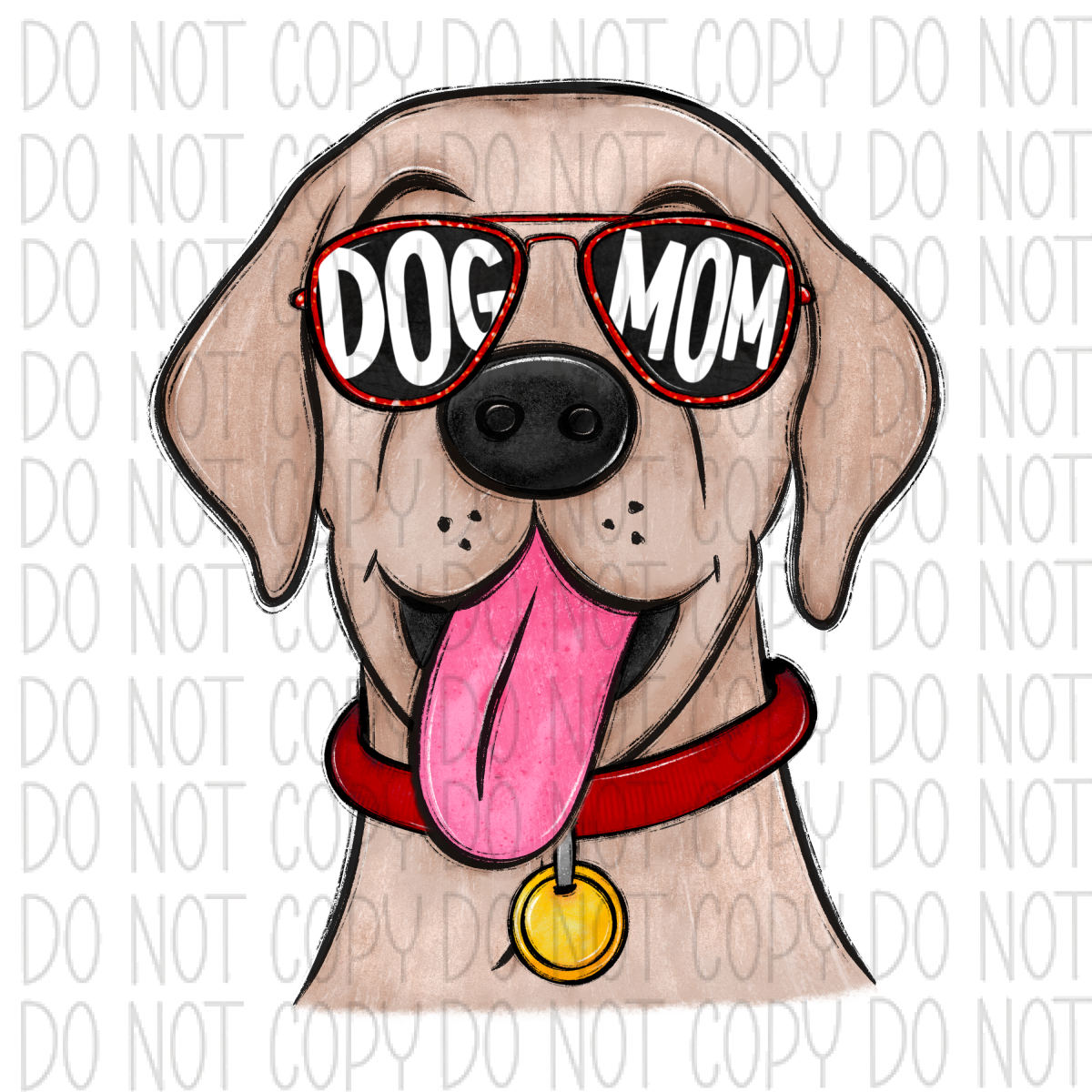 Dog Mom Glasses Lab Dtf Transfer Rtp Transfers