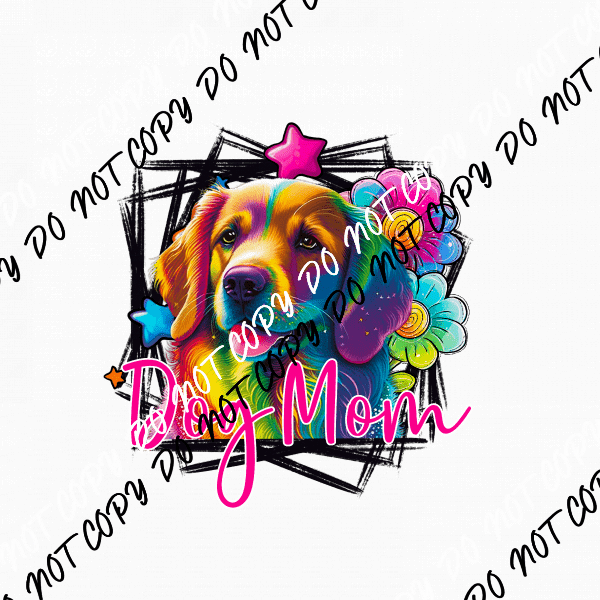 Dog Mom Golden Retriever DTF Transfer - We Print U Press DTF Transfers