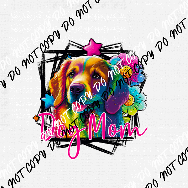 Dog Mom Golden Retriever DTF Transfer - We Print U Press DTF Transfers