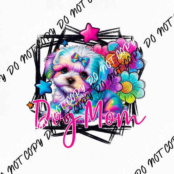 Dog Mom Maltese DTF Transfer - We Print U Press DTF Transfers