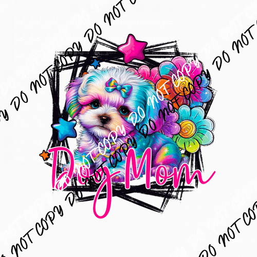 Dog Mom Maltese DTF Transfer - We Print U Press DTF Transfers