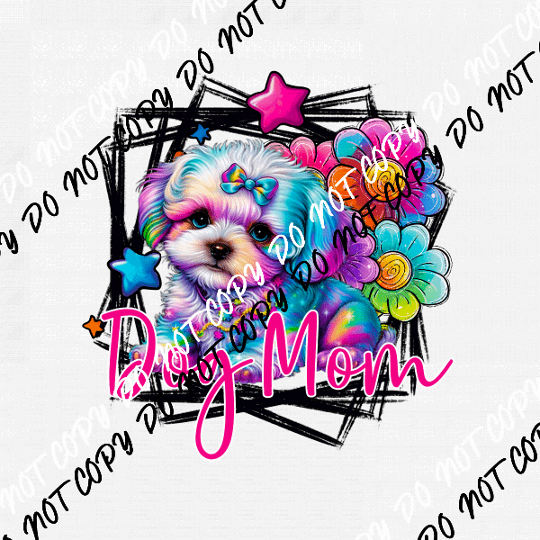Dog Mom Maltese DTF Transfer - We Print U Press DTF Transfers