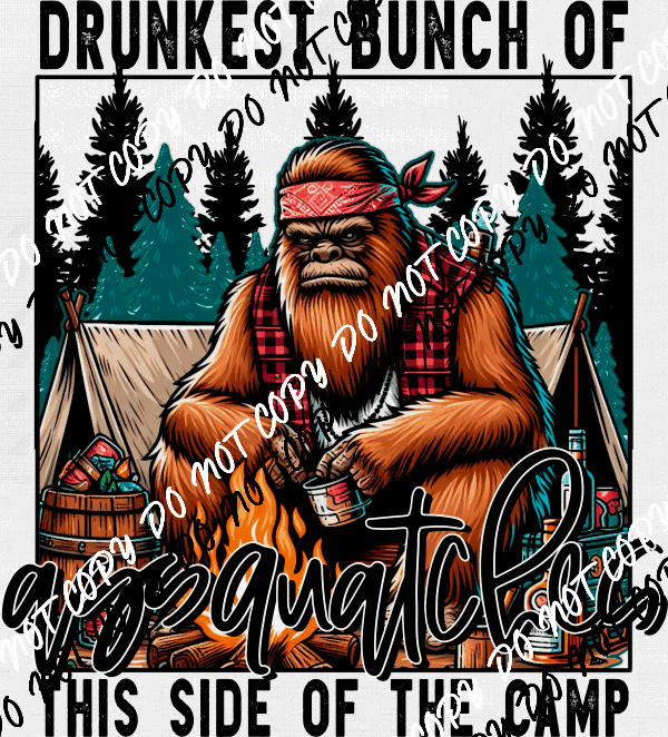 Drunkest Bunch DTF Transfer - We Print U Press DTF Transfers