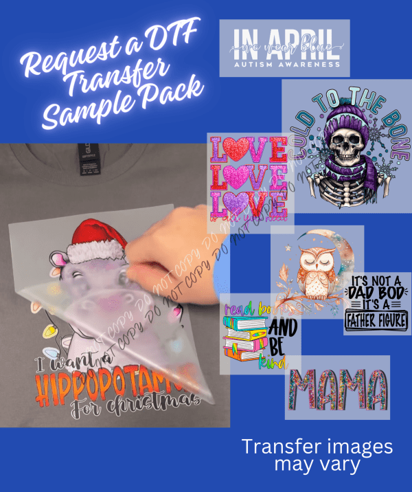 DTF Transfer Sample Pack - We Print U Press DTF Transfers