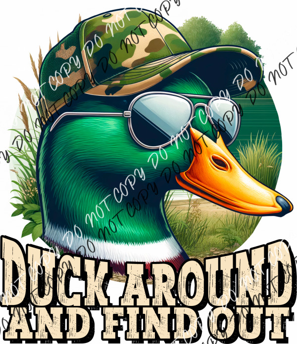 Duck Around And Find Out Mallard Dtf Transfer Rtp Transfers