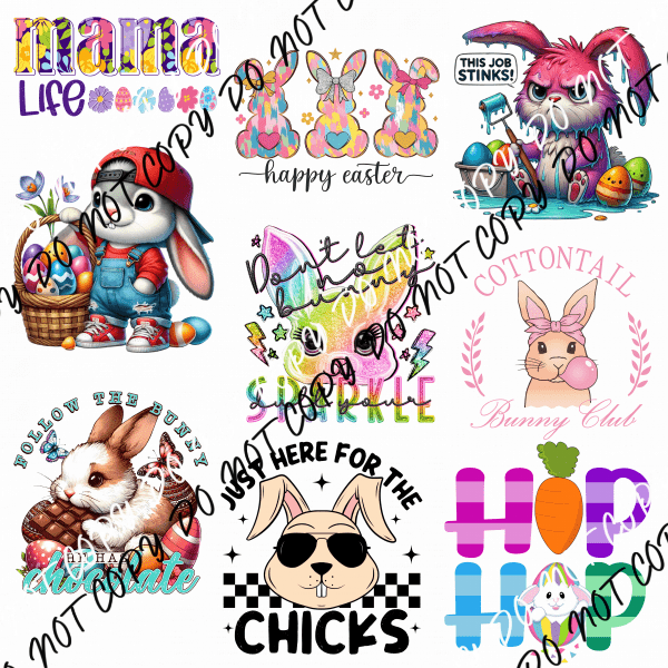 EASTER MINI UV TRANSFER BUNDLE - We Print U Press DTF Transfers