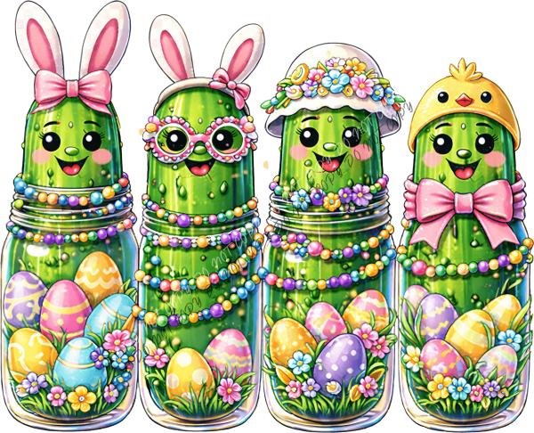 Easter Pickle Patch DTF Transfer RTP DTF Transfers